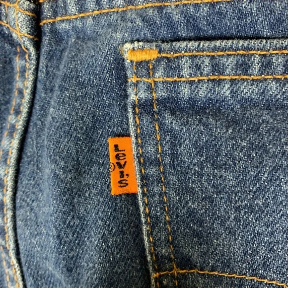 Vintage Levi's 517 Jeans Mens 36 x 34 Blue Orange Tab Straight USA Made 90s VTG